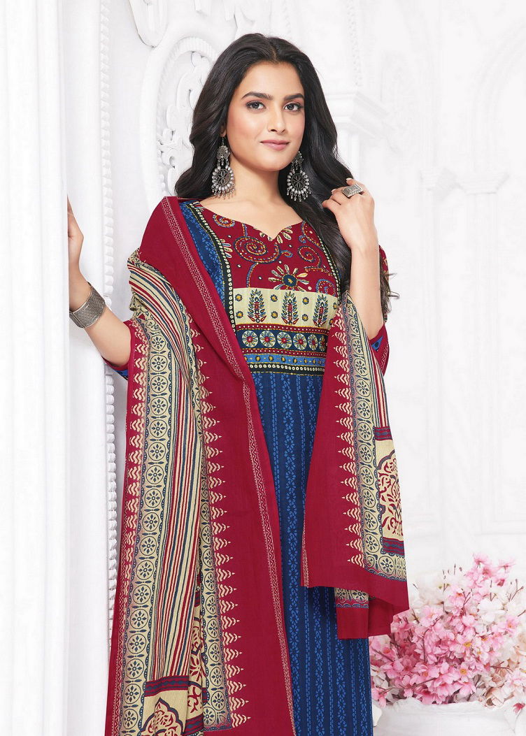 Gamthi Vol 4 By Aarvi Dobby Cotton Printed Kurti With Bottom Dupatta Wholesalers In Delhi